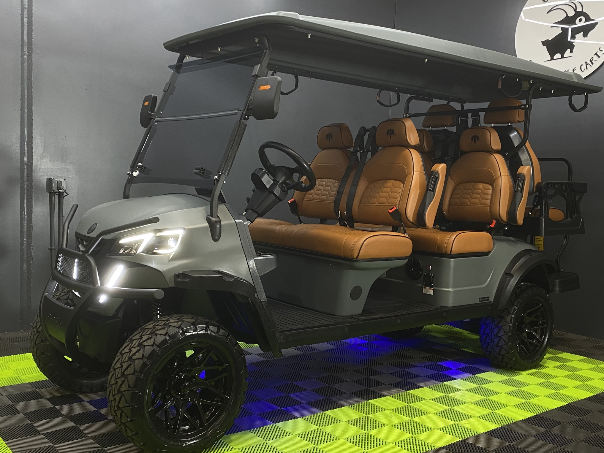 2025 MammothEV XR6 Matte Iron Grey With Brown Seats & Black Stitching